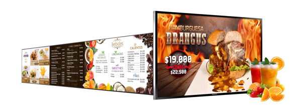 Ventajas del uso de pantallas digitales en restaurantes