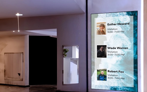 totemes digitales en funerarias y tanatorios